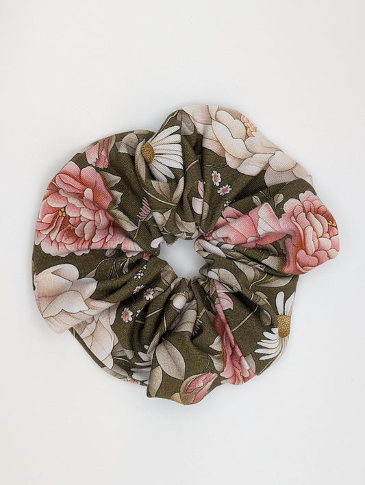 Floral Bamboo Scrunchie