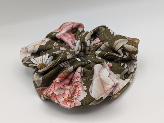 Floral Bamboo Scrunchie