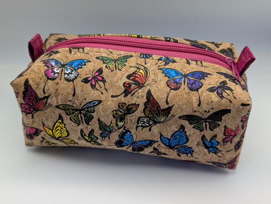 Boxy Bag - Cork exterior, cotton lining